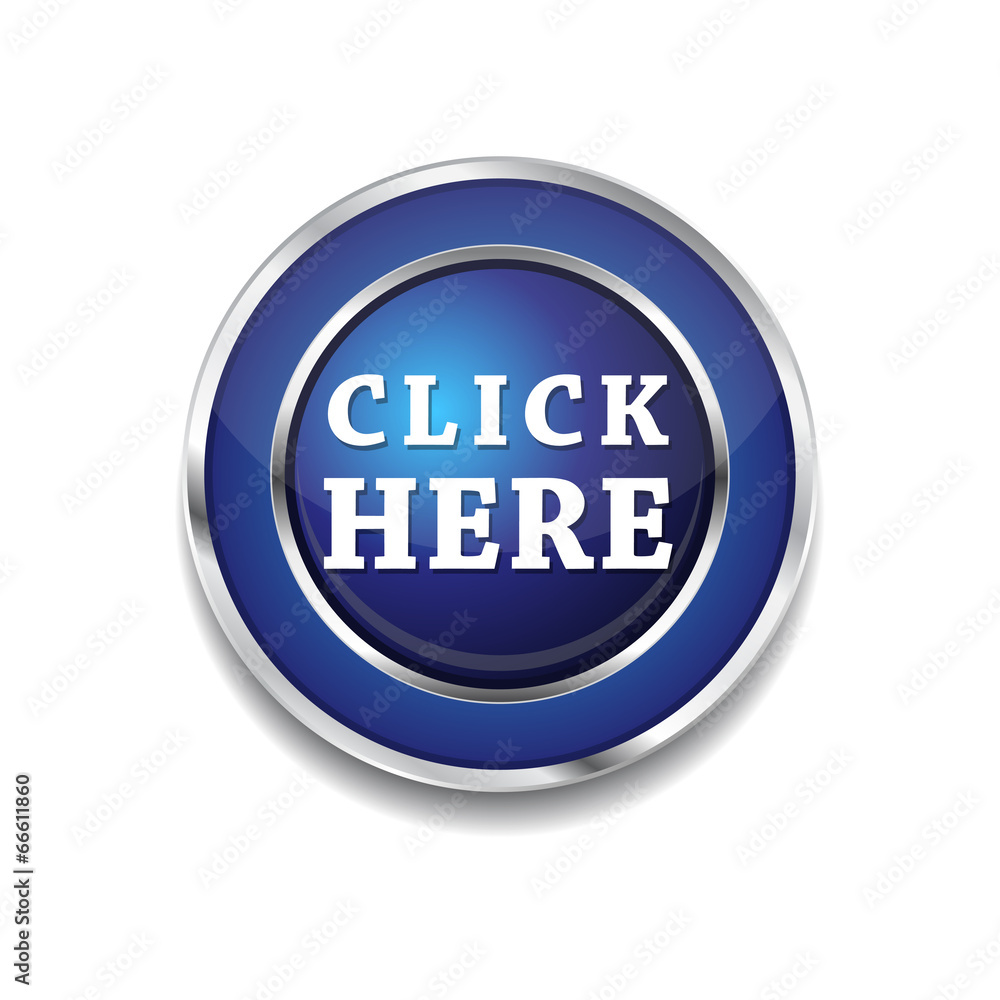 Click Here Vector Icon Button Click Here Vector Icon Button