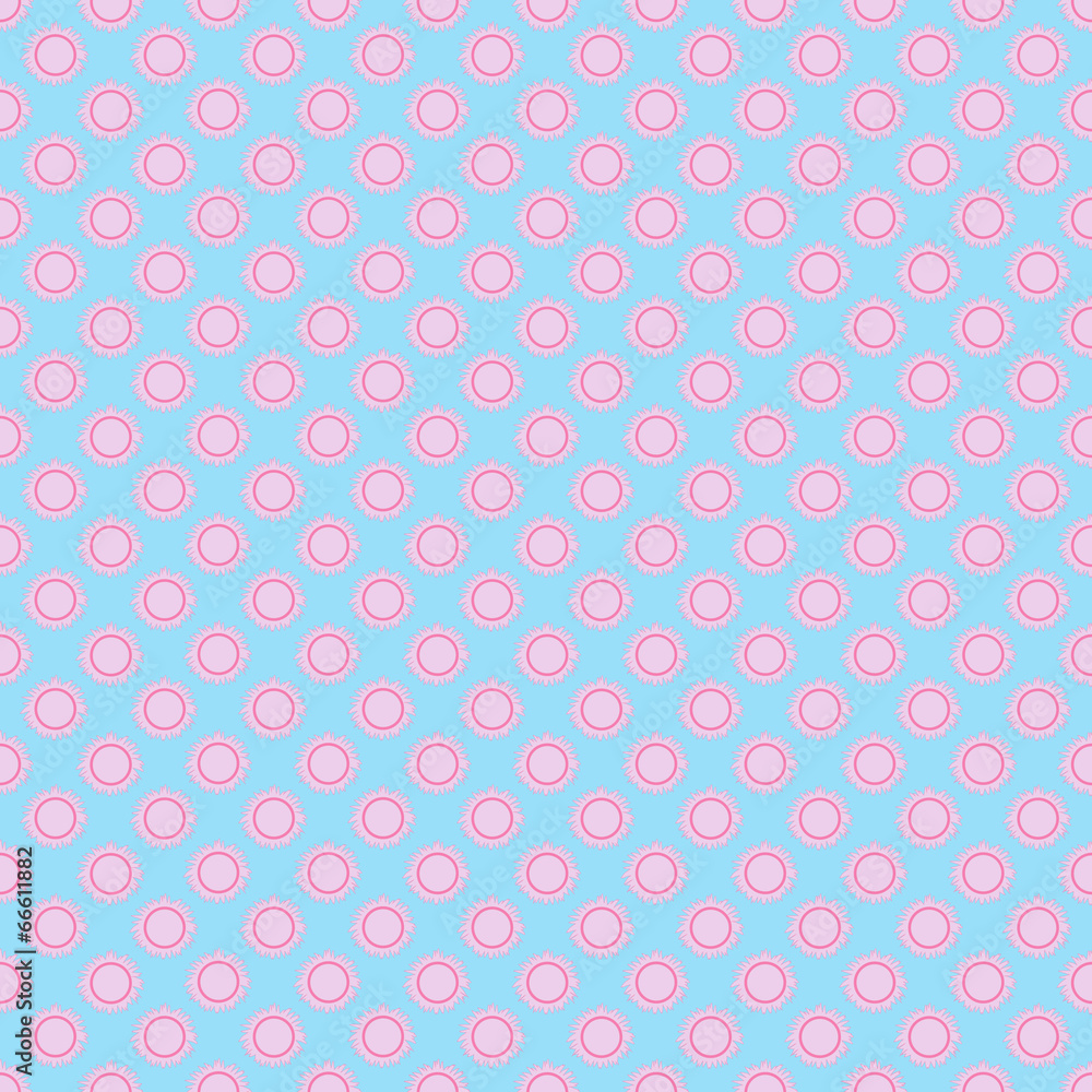 Seamless the sun pattern for background. Vector. Seamless the sun pattern for background. Vector.