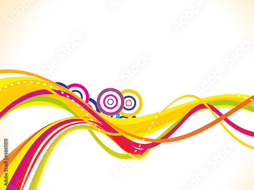 Abstract Colorful wave Background