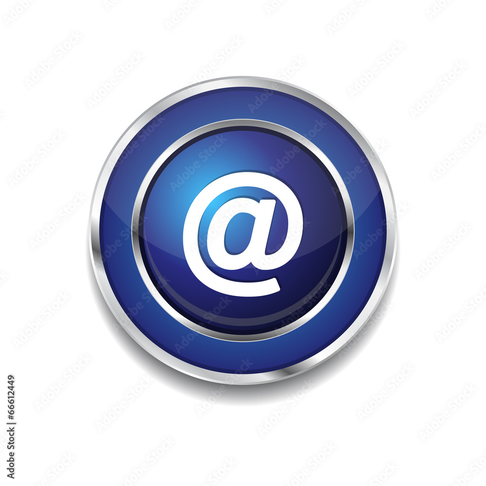 AT Circular Vector Blue Web Icon Button