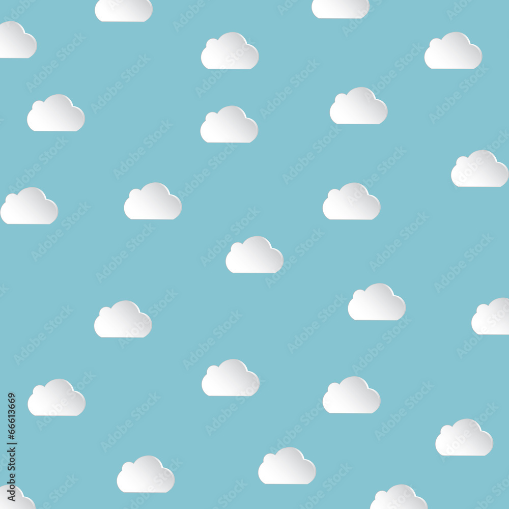 Vector illustration of clouds Vector illustration of clouds