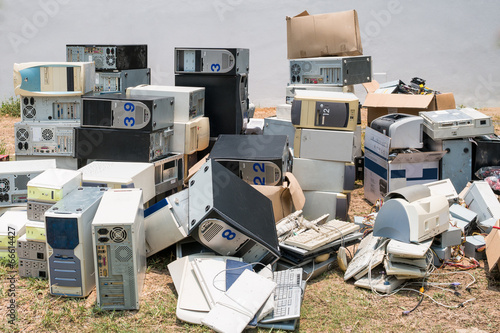 Pile of old computers