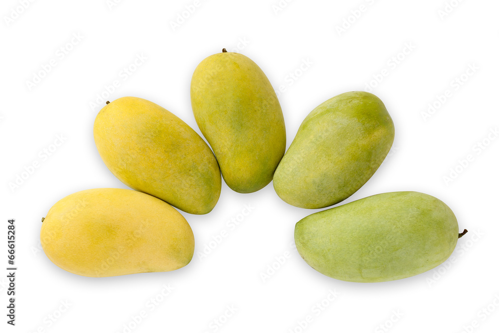 Ripen mango form green to yellow