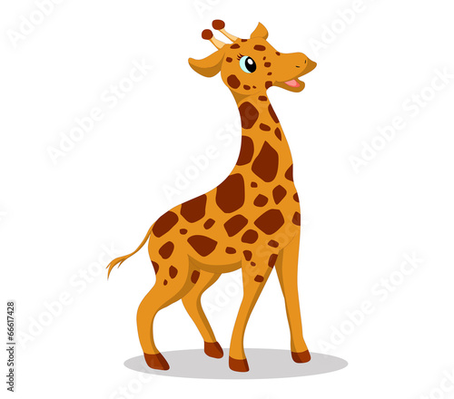 Cute baby Giraffe cartoon