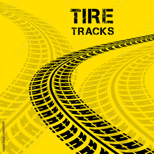 Tire tracks