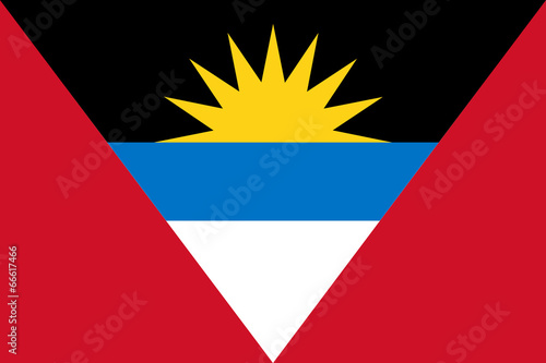 High detailed vector flag of Antigua and Barbuda