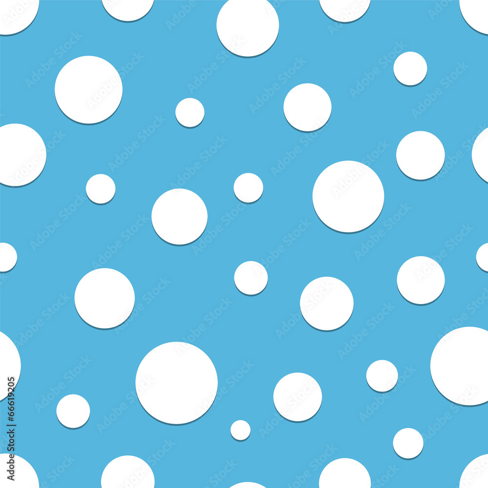 Seamless Polka Dot blue background