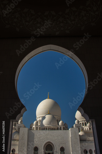 Grand mosque in Abu Dhabi UEA