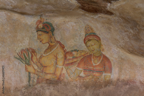 wall painting of Sigiriya woman