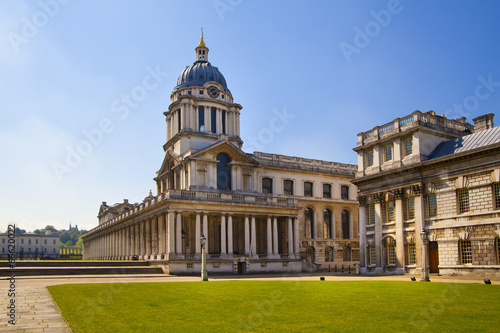 Print op canvas London, Greenwich Painted hall and Royal chapel