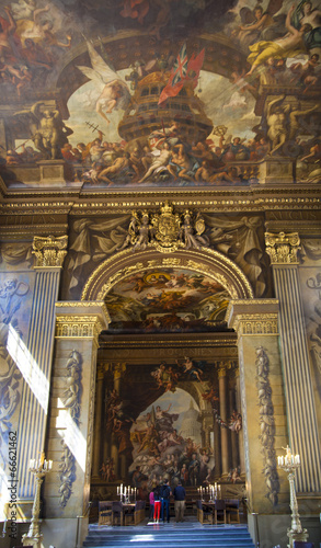 Painted hall in London where Nelson lay in state after his death