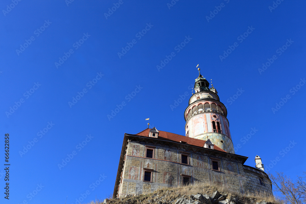The castle tower Cesky Krumlov