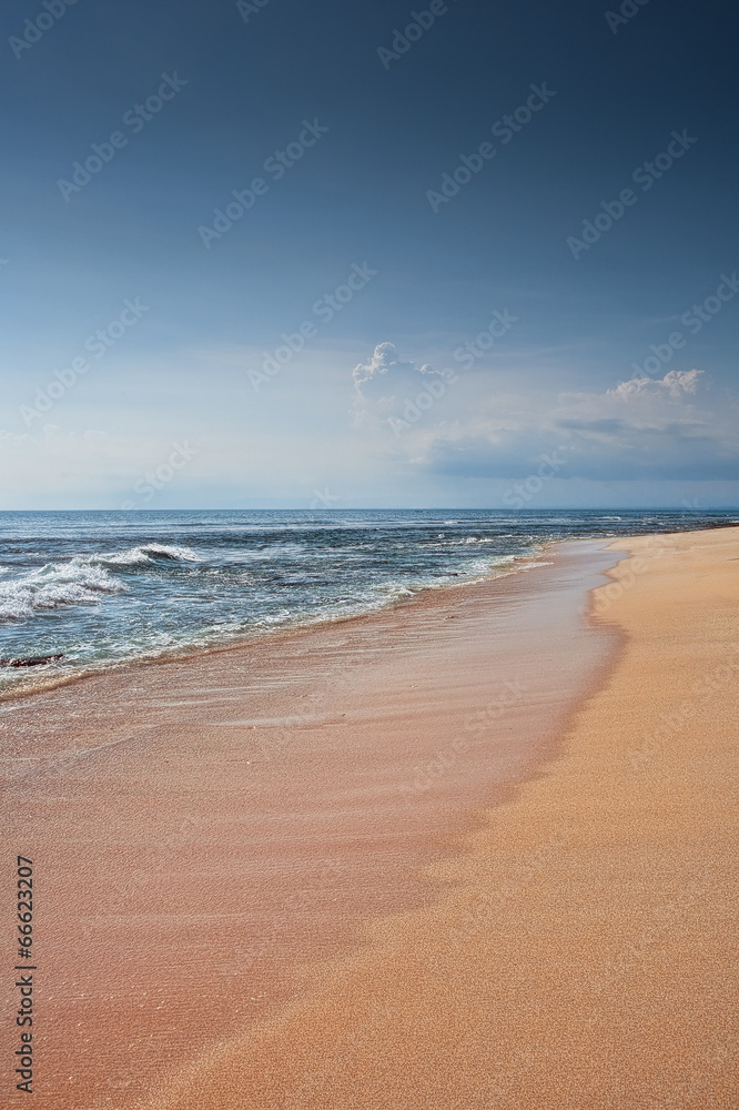 Tropical sand beach background