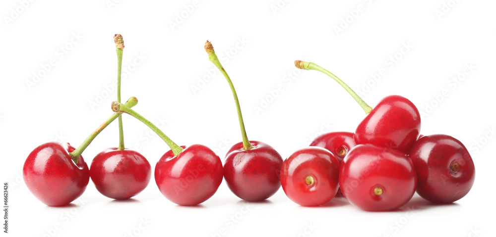 Sweet cherries isolated on white Sweet cherries isolated on white