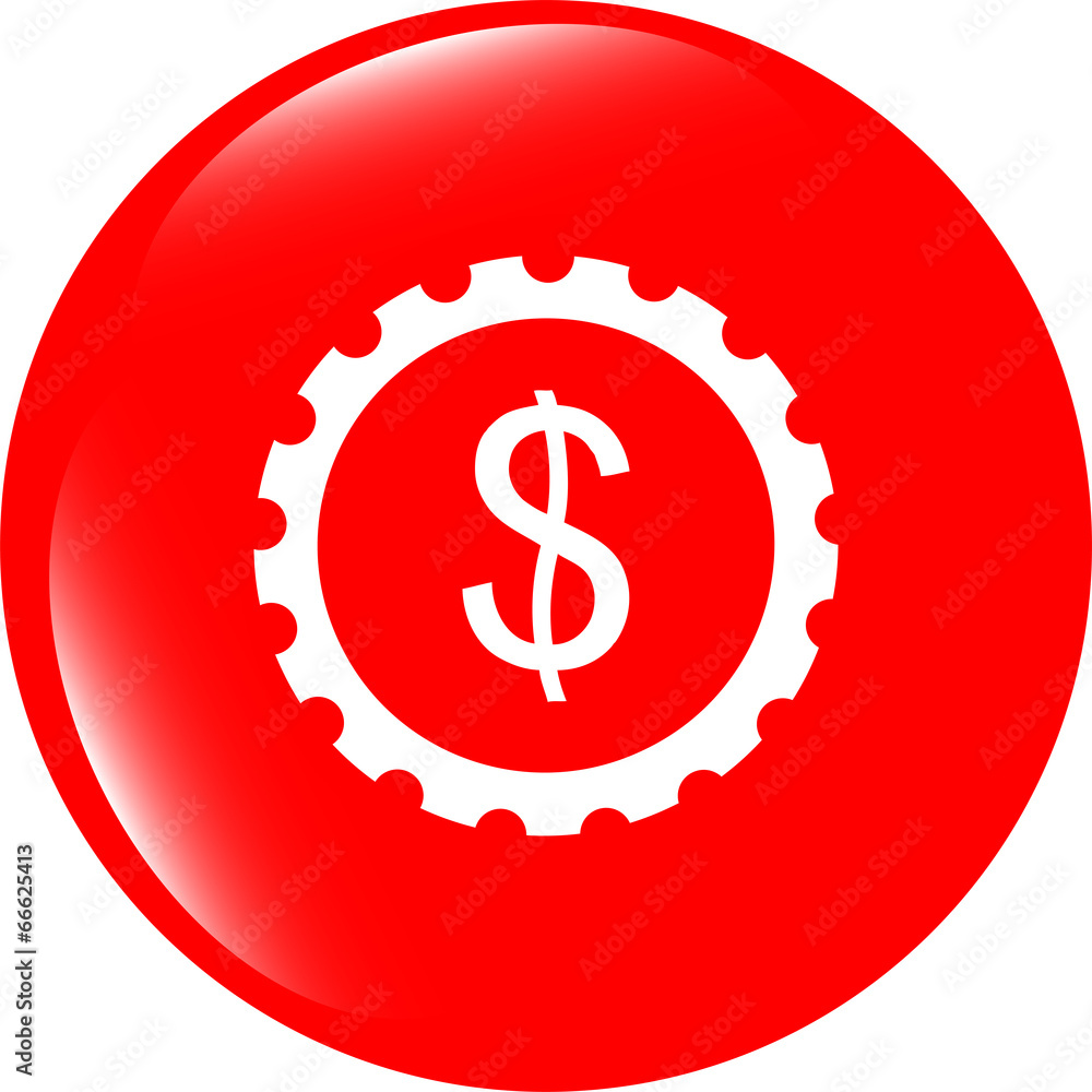 gear (cog) web icon cloud with dollars money sign gear (cog) web icon cloud with dollars money sign