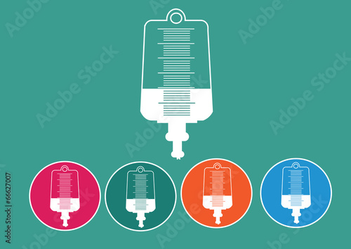 Collection of iv bag icon