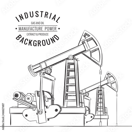 Oil pump isolated.