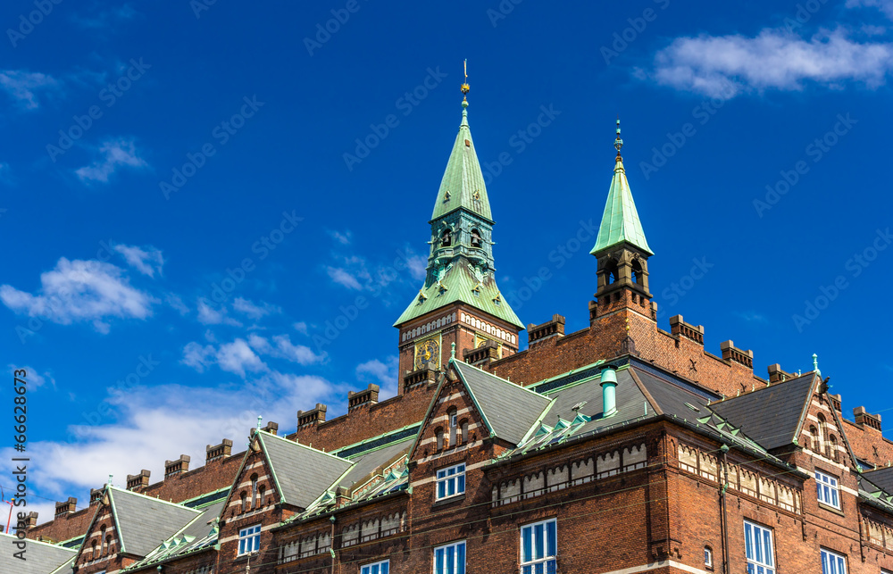Roof of Copenhagen City Hall - Denmark
