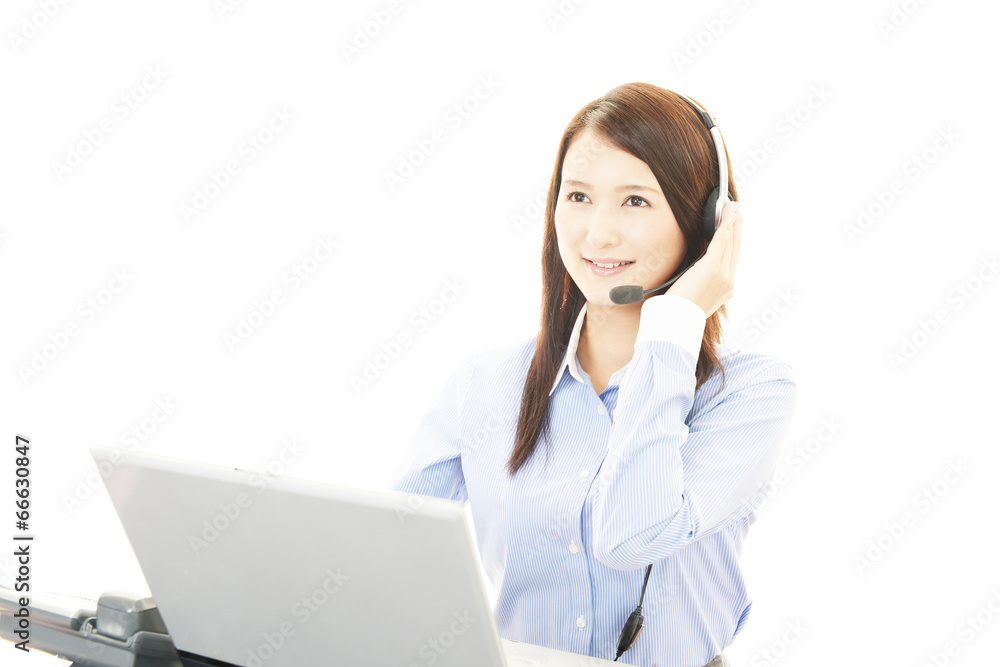 笑顔のオペレーター 笑顔のオペレーター