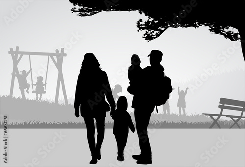 Family silhouettes