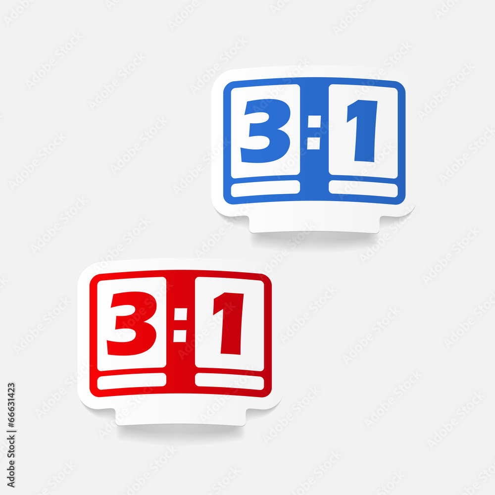 realistic design element: score board realistic design element: score board