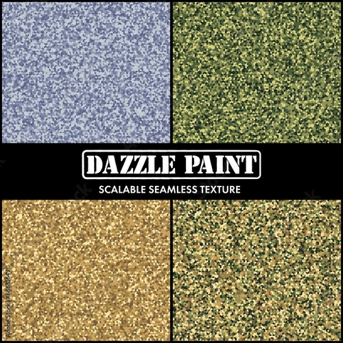 Military dazzle paint. Camouflage. Set.