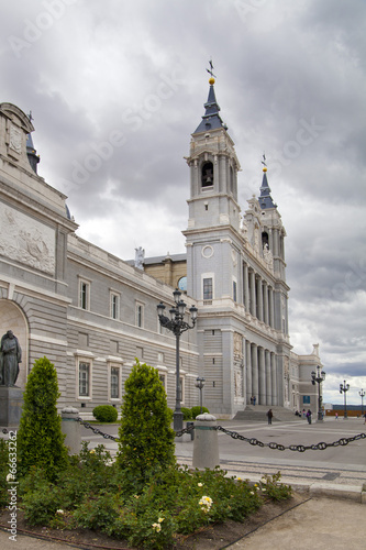  Cathedral Santa Maria la Real de La Almudena in Madrid, Spain.
