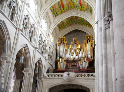 Cathedral Santa Maria la Real de La Almudena in Madrid, Spain.