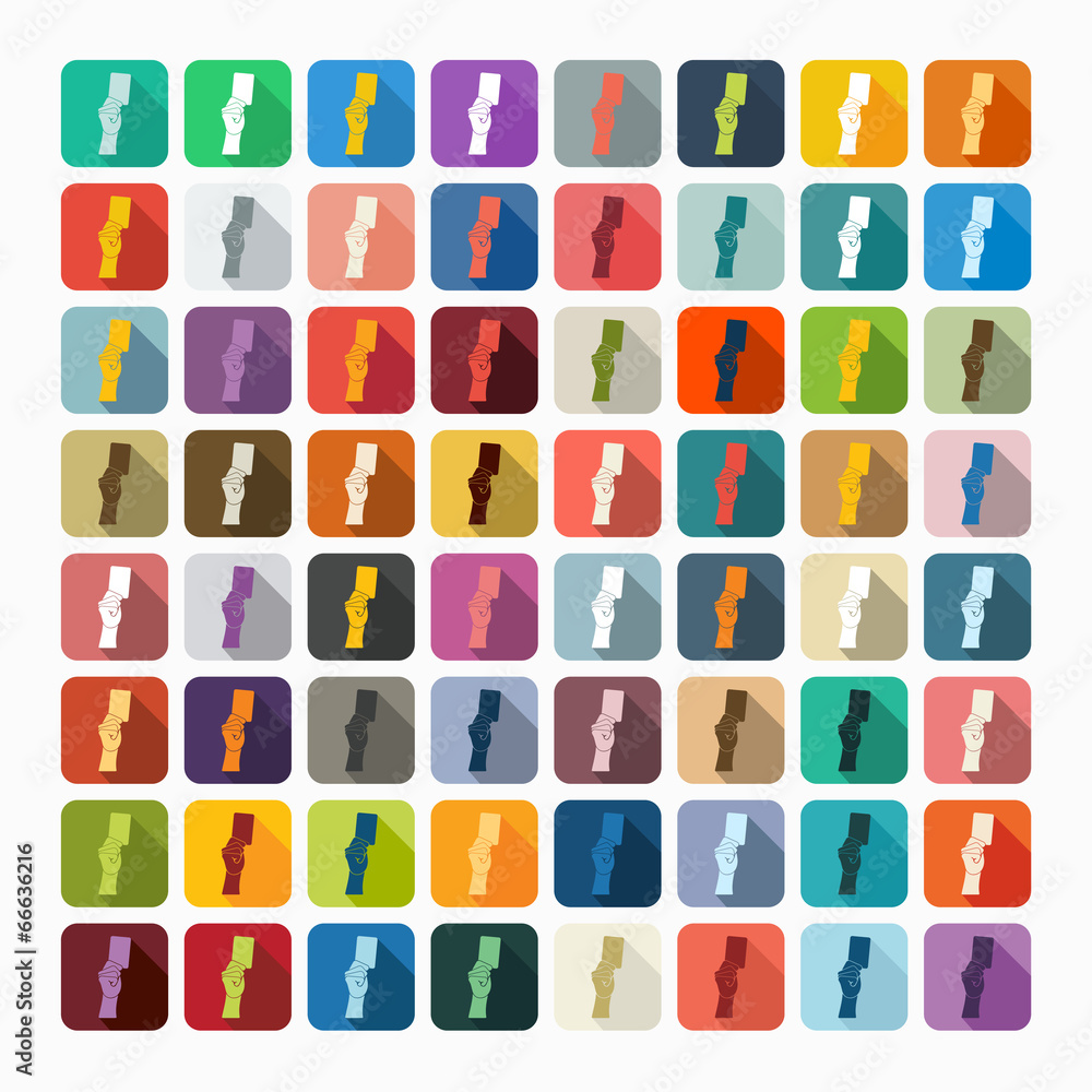 Flat design: card Flat design: card