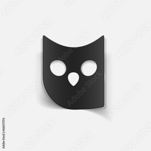 realistic design element: owl