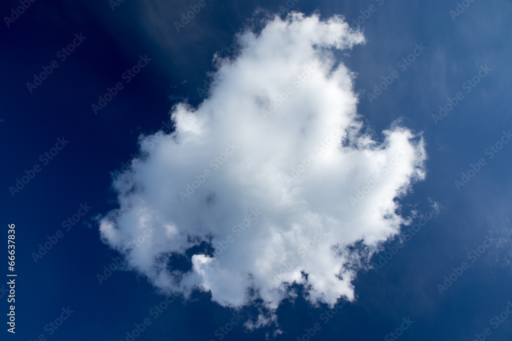 White cloud in the blue sky White cloud in the blue sky