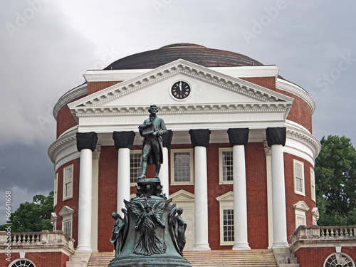 University of Virginia Rotunda with Thomas Jefferson Memorial photo