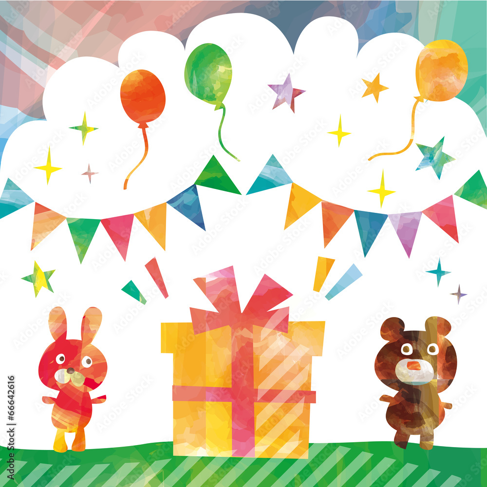 Obraz premium パーティー素材