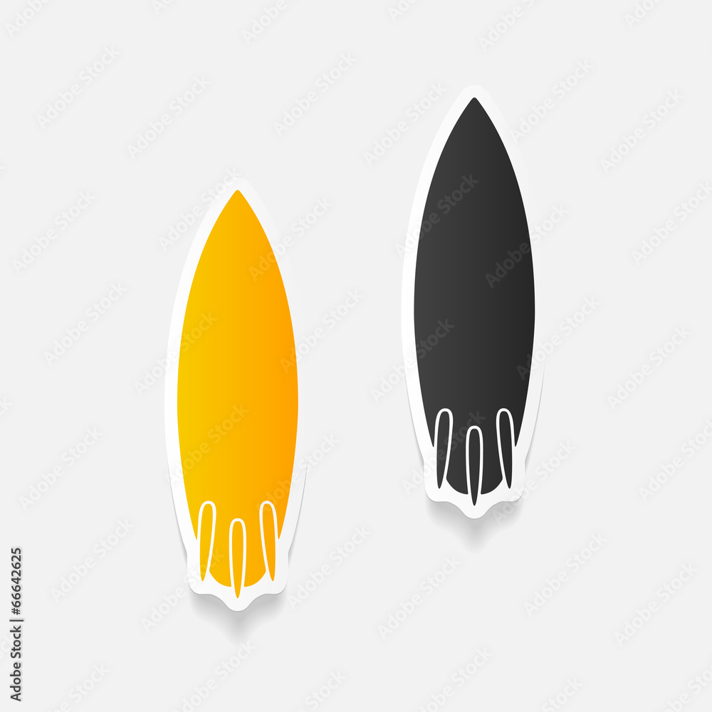 realistic design element: surfing realistic design element: surfing