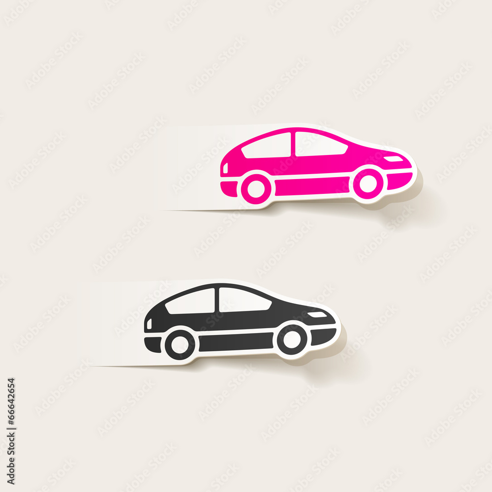 realistic design element: car realistic design element: car