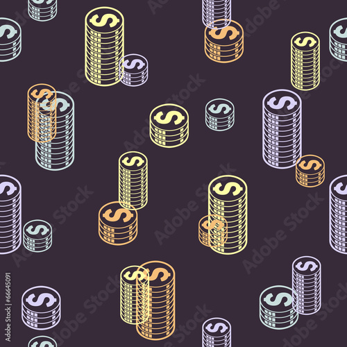 seamless background: money