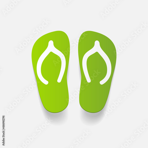 realistic design element: slippers