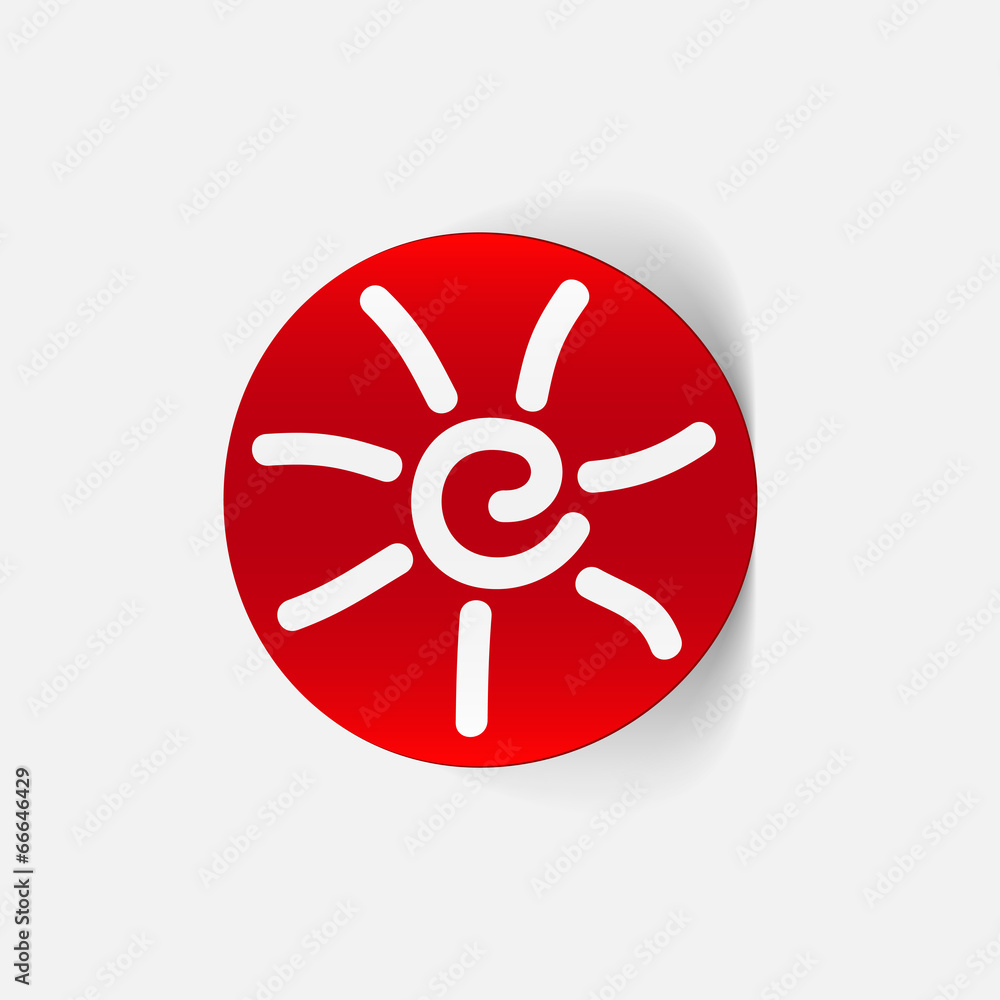 realistic design element: sun realistic design element: sun
