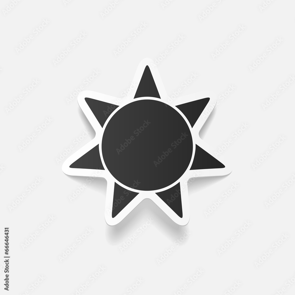 realistic design element: sun realistic design element: sun