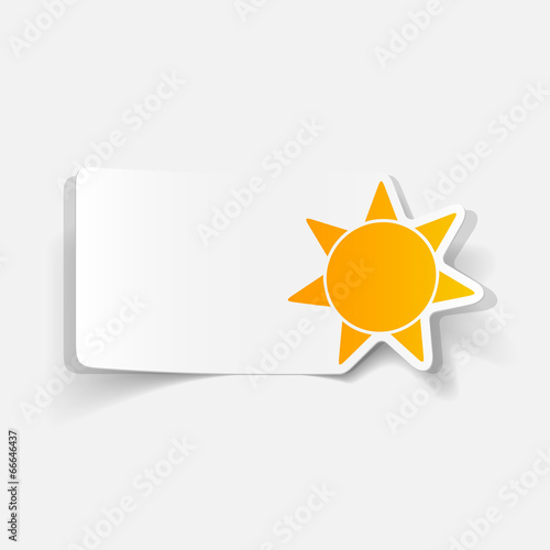 realistic design element: sun