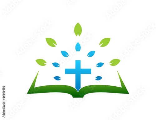cross logo,gospel,leaf abstract symbol,religious icon
