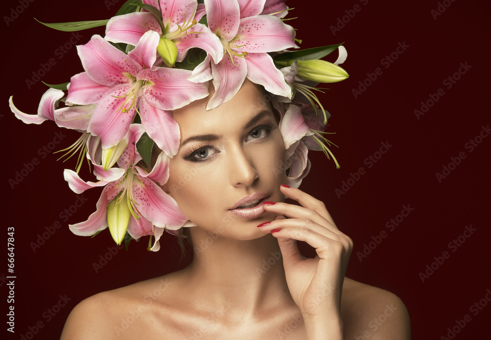 studio portrait of beautiful blonde with blue eyes studio portrait of beautiful blonde with blue eyes