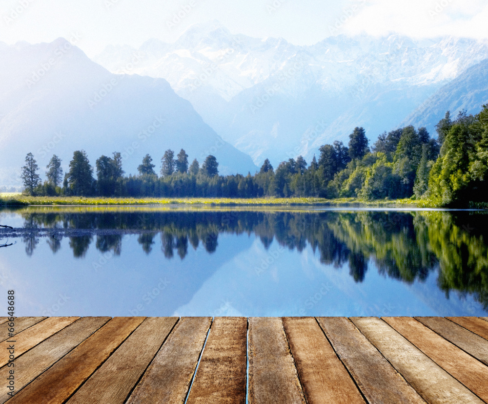 Mountain Range and a Body of Water Mountain Range and a Body of Water
