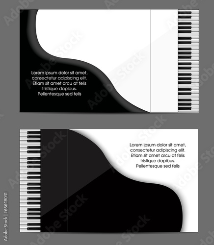 Pioano card design