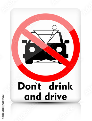 Fotografie Do not drink and drive