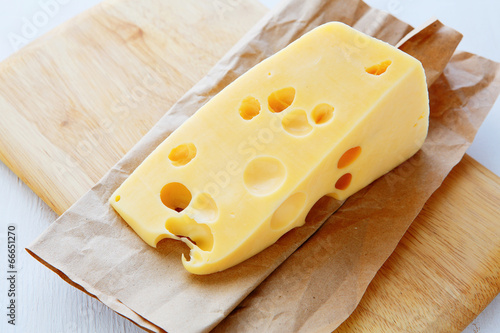 piece of cheese with holes