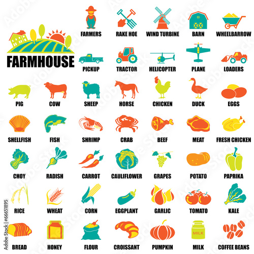 farm icons Set