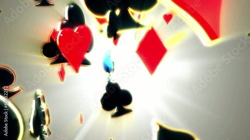 Poker Suits Abstract Background