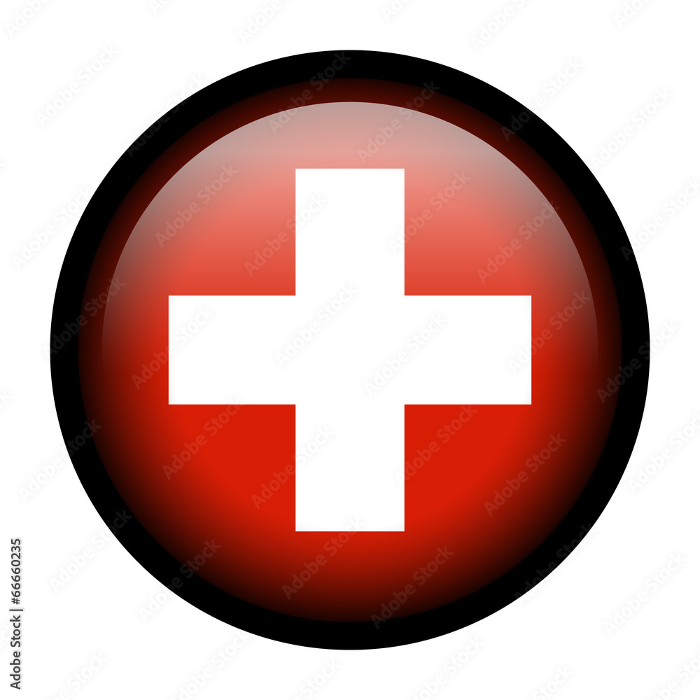 Flag button - Switzerland Flag button - Switzerland