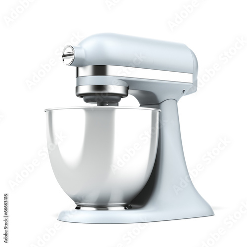 Blue stand mixer photo